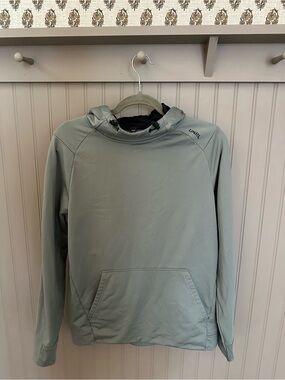 UNRL Men's Sage Green Crossover Hoodie